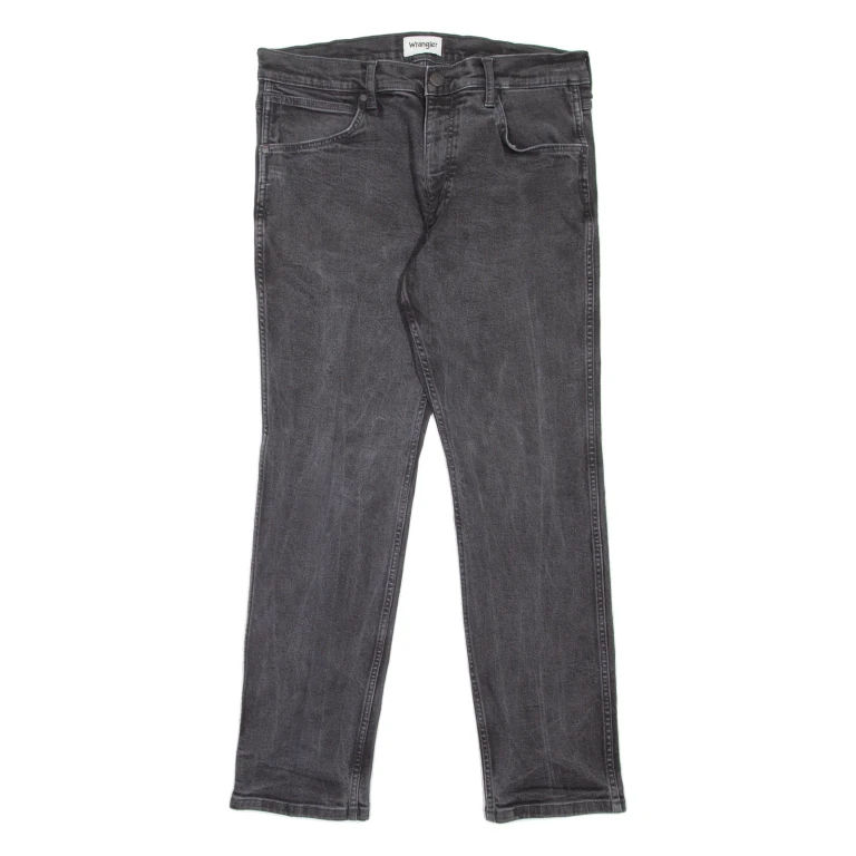 WRANGLER Greensboro Mens Jeans Grey Slim Straight W33 L30