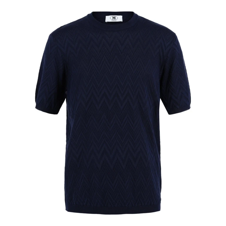Zig Zag Short Sleeve Sweater