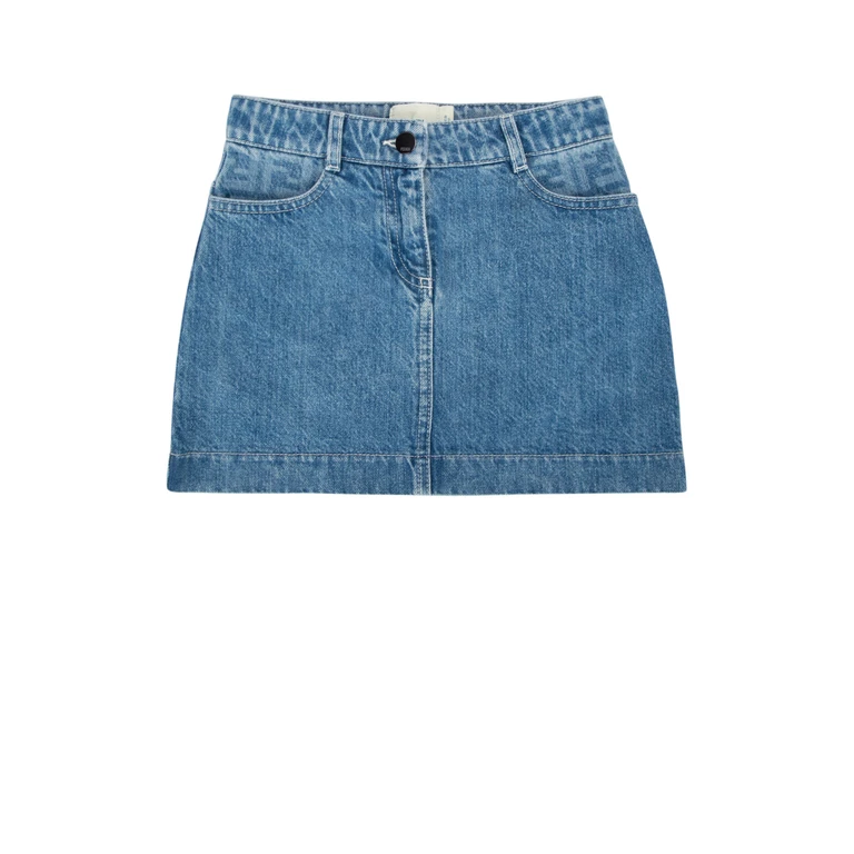 Fendi Kids Gonna Darkblu Gonne