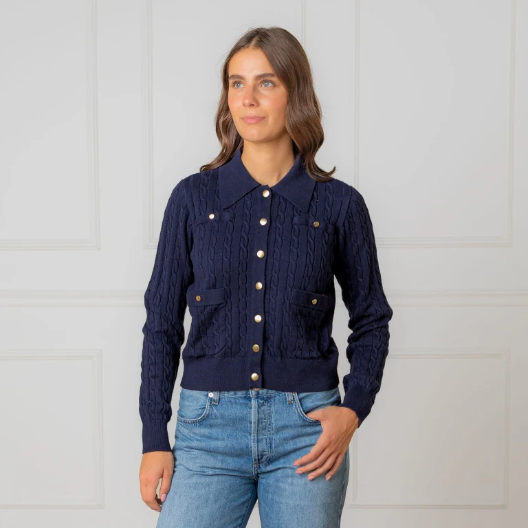 Organic Collared Cardigan