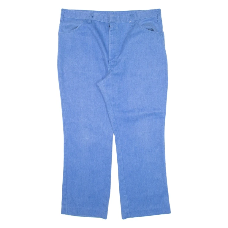 DICKIES Workwear Mens Trousers Blue Regular Straight W37 L26