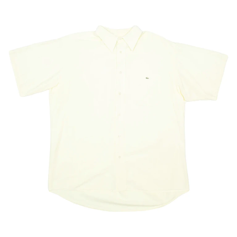 LACOSTE Mens Plain Shirt Yellow L (VV3-241024-5287)