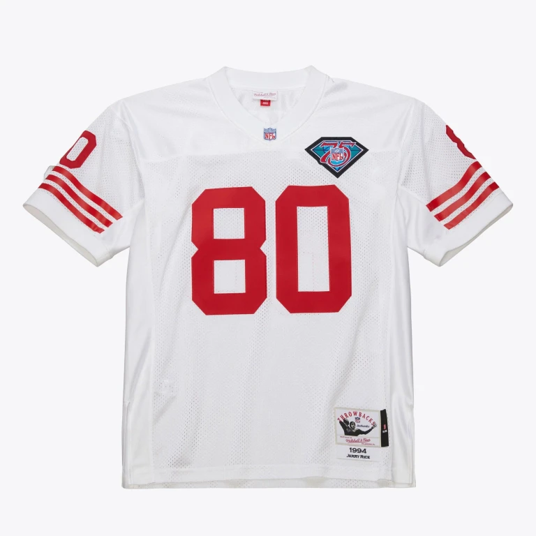 Men's NFL White Jersey 49Ers 1994 Jerry Rice