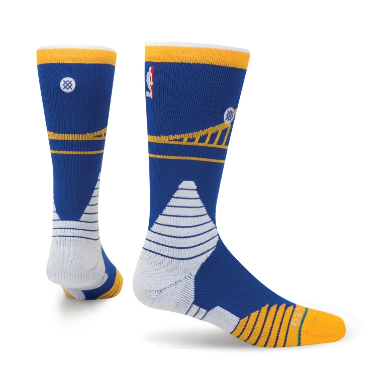 Men's NBA Golden State Warriors Bridge Crew Socks