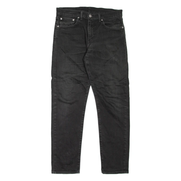 LEVI'S 502 Jeans Mens Black Regular Tapered W31 L32