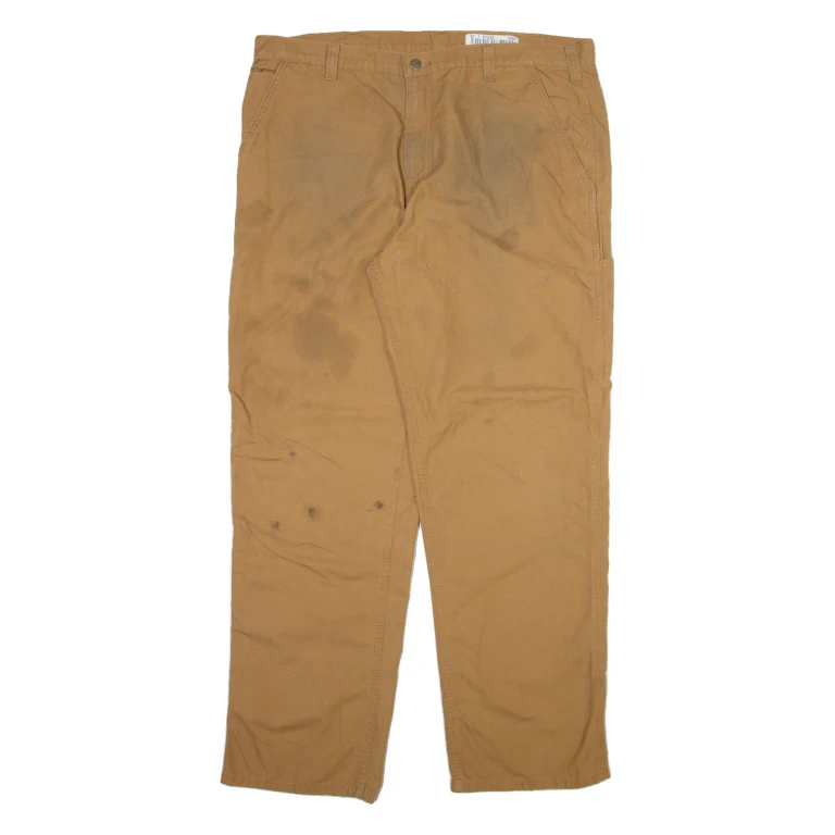 CARHARTT Mens Trousers Beige Relaxed Straight W40 L34