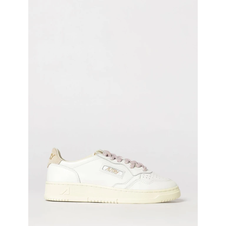 Medalist Low Bicolor Leather Sneakers with Perforated Toe (AULWSW04)