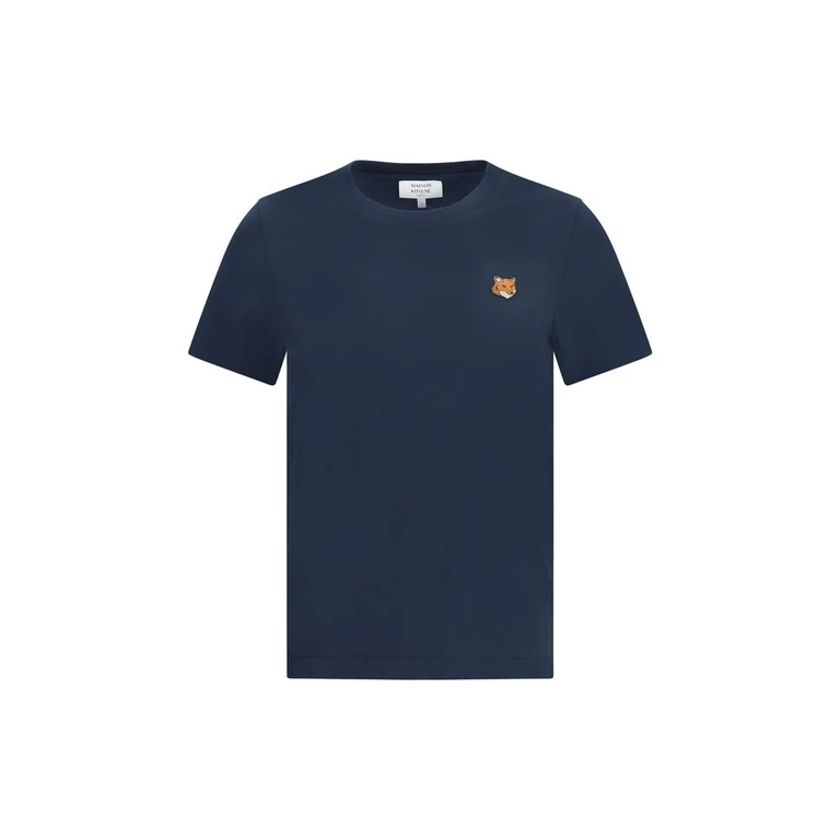 Maison Kitsuné Blue Cotton T-Shirt - Women