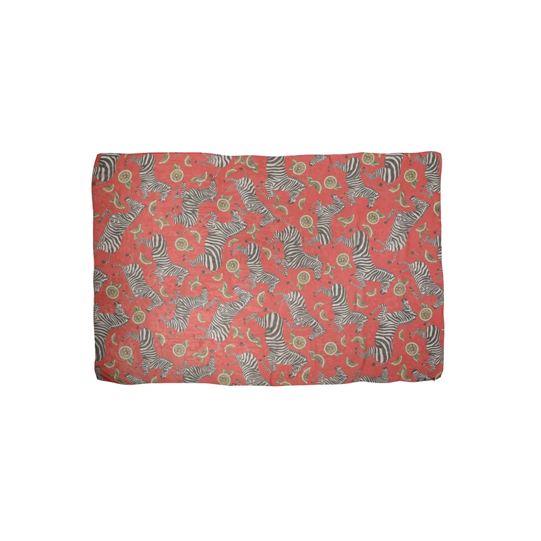 Dolce & Gabbana Red Zebra Print Silk Wrap Shawl Stole 200cm X 132cm Scarf - Women