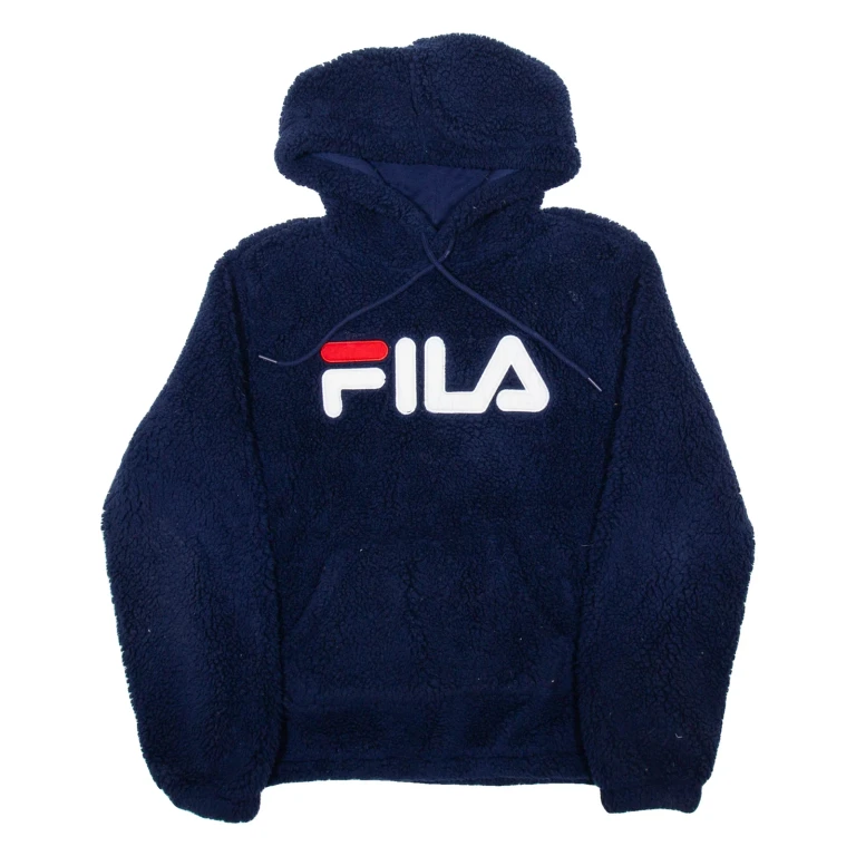 FILA Fleece Womens Blue Hoodie M