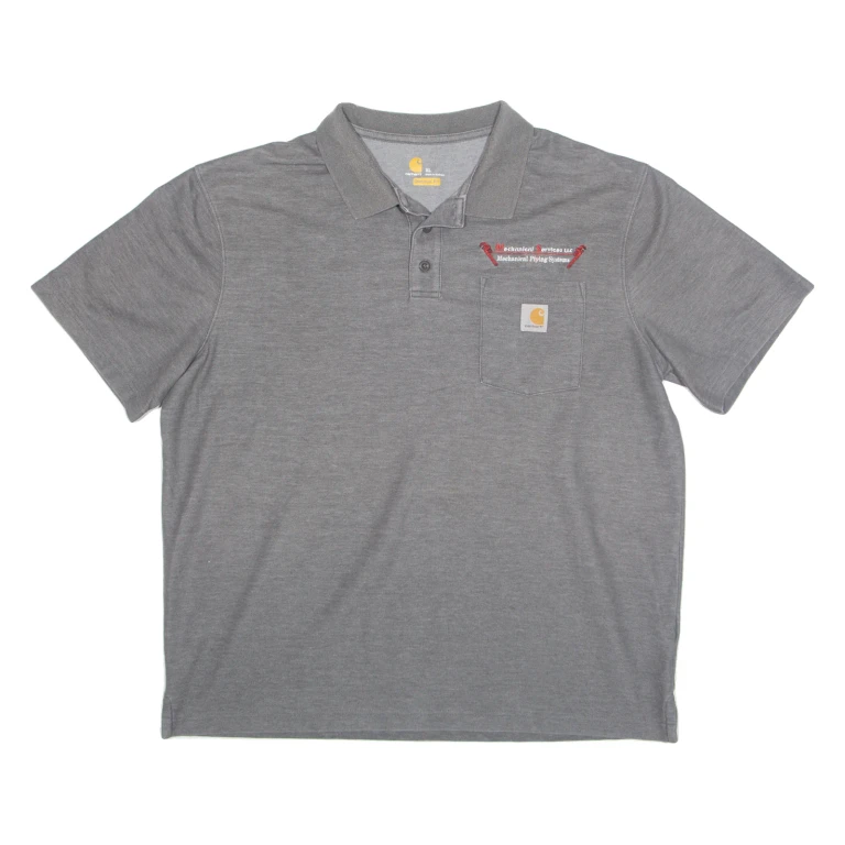 CARHARTT Workwear Mens Polo Shirt Grey XL