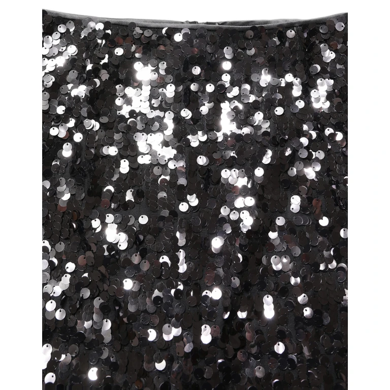 Dolce & Gabbana Brown Sequinned Embellished Pencil Cut Skirt Nylon - Women