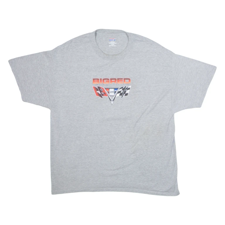 HANES Bigred Mens T-Shirt Grey USA XL