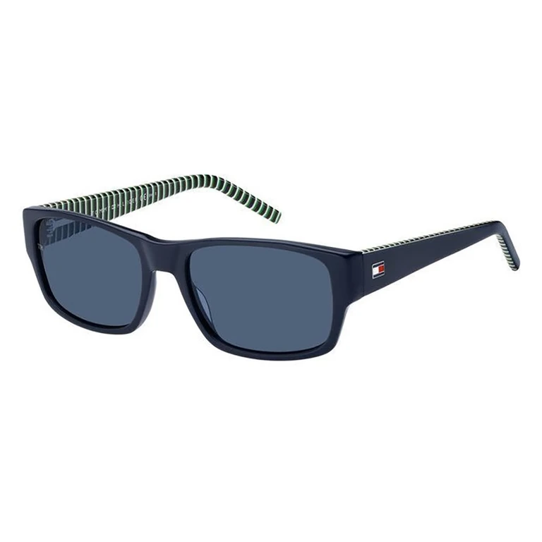 Tommy Hilfiger Blue Rectangular Mens Sunglasses TH 2017/S 0PJP/KU 56