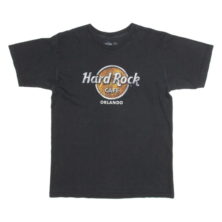HARD ROCK CAFE Mens T-Shirt Black USA S