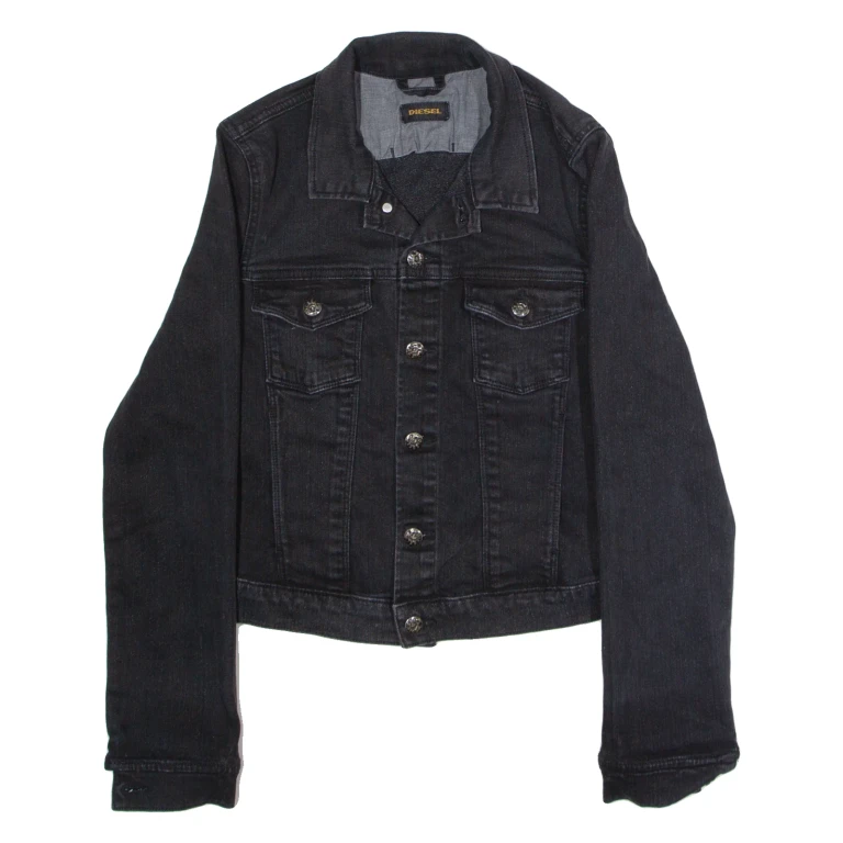 DIESEL Womens Denim Jacket Black XS