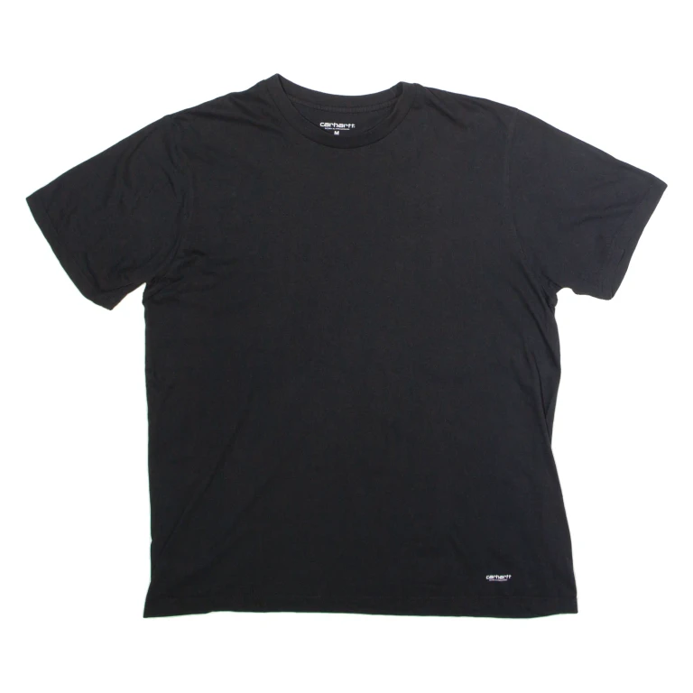 CARHARTT WIP Mens T-Shirt Black Crew Neck M