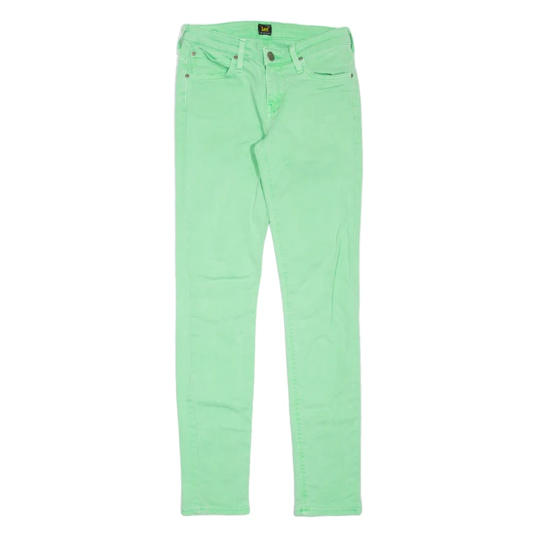LEE Scarlett Womens Jeans Green Slim Skinny W26 L29