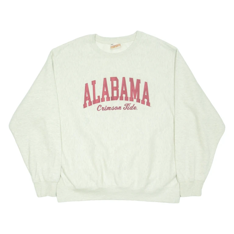 PRO WEAVE Alabama Crimson Tide Womens Sweatshirt Cream USA XL