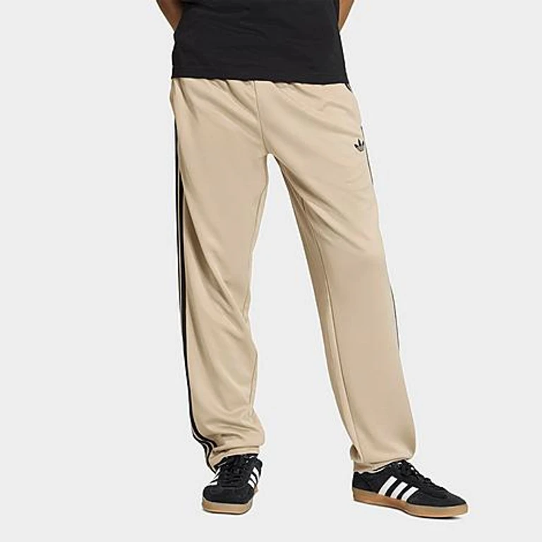 adidas Men's Originals SST Regular Track Pants in Stone Khaki Size: XS