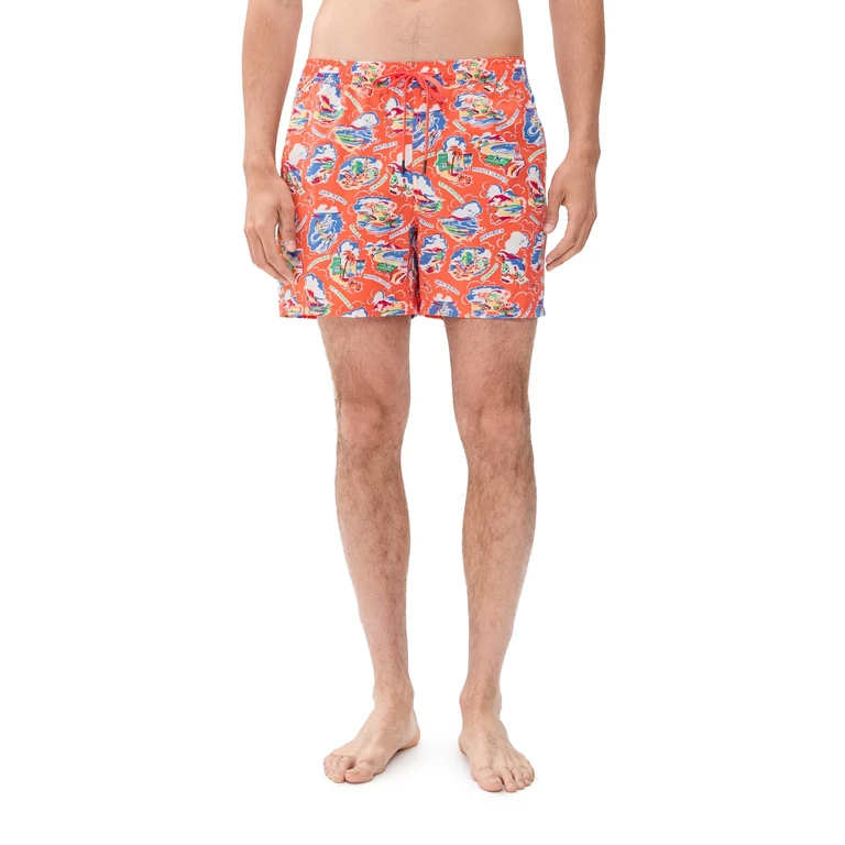 Fair Harbor The Bungalow Swim Shorts 5'' Red Côte d'Azur L