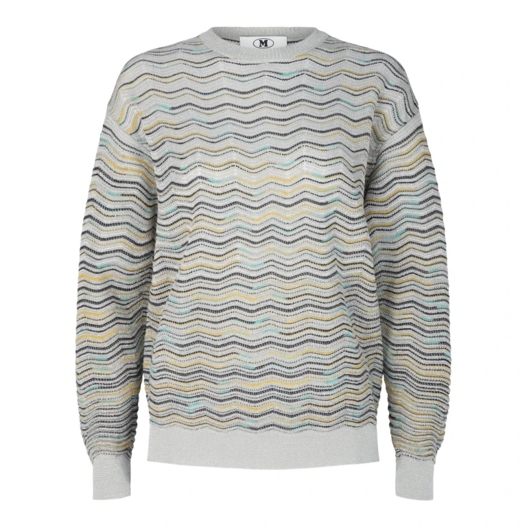 Metallic Crochet-Knit Cotton-Blend Sweatshirt