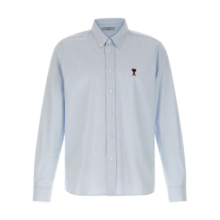 Blue Cotton Blouse - Men