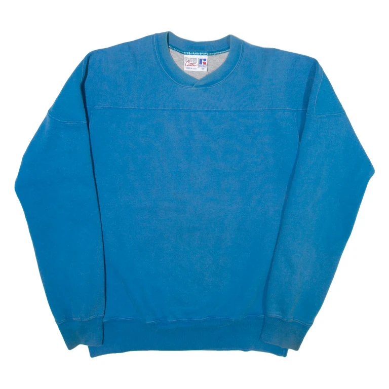 RUSSELL ATHLETIC Mens Sweatshirt Blue M