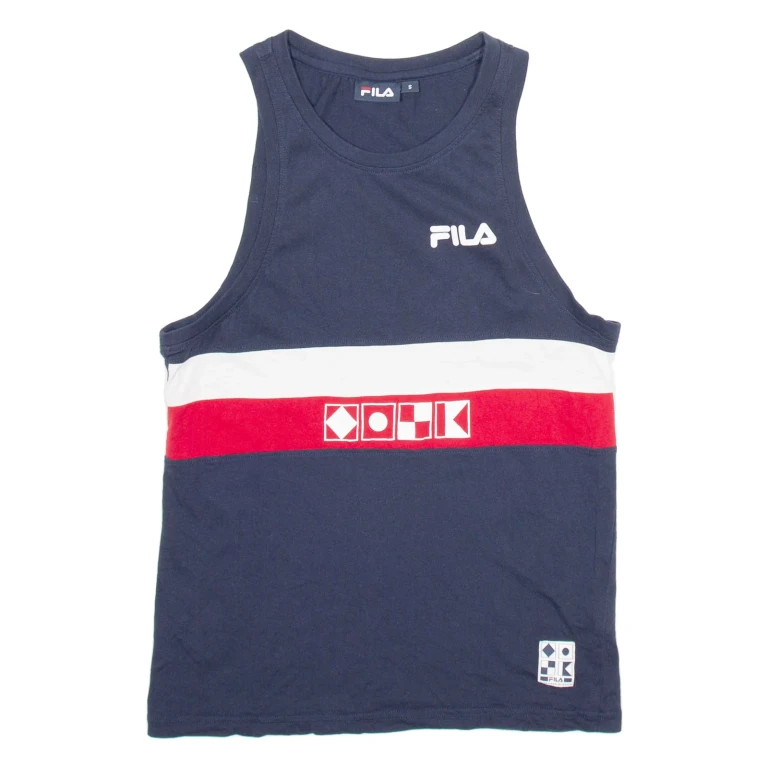 FILA Womens Vest Blue Sleeveless S
