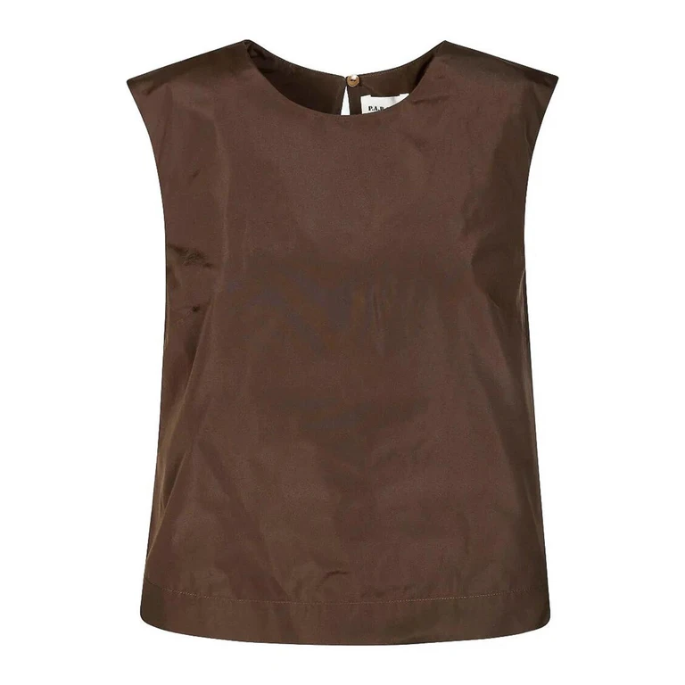 P. A.R. O.S. H. Pull Col Rond - Marron (D313074MARRONE)