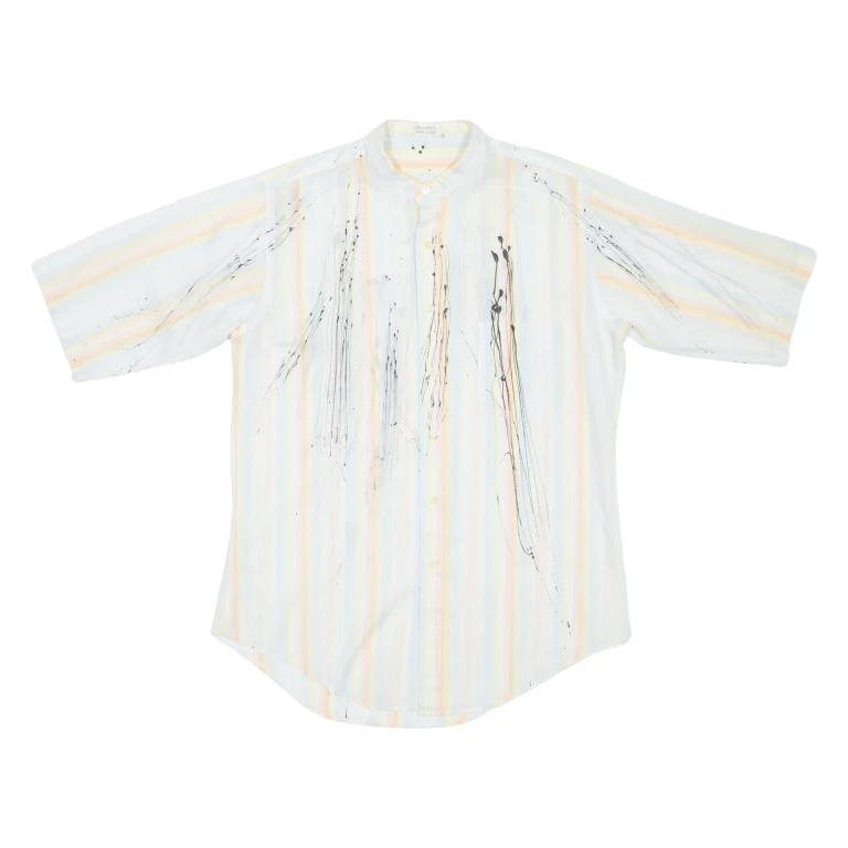 Mens Shirt Blue Striped M