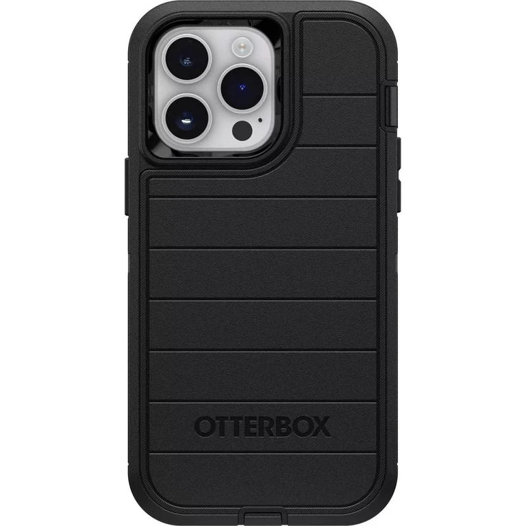 Defender Series Screenless Edition Case for Iphone 14 Pro (Only) - Case Only - Microbial Defense Protection - Non-Retail Packaging - (Black)
