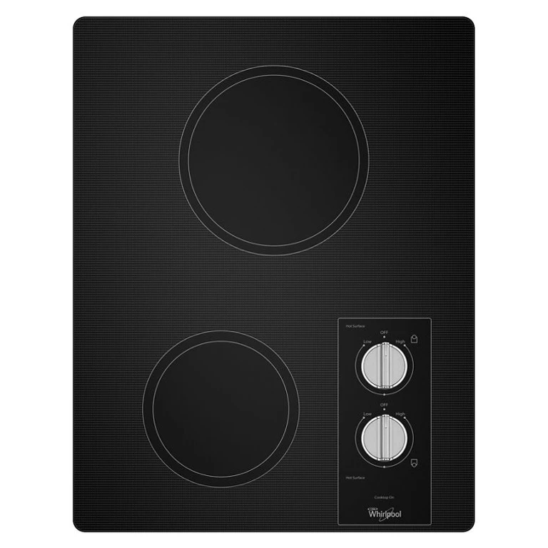 15 in. Electric Cooktop with Easy Wipe Ceramic Glass in Black