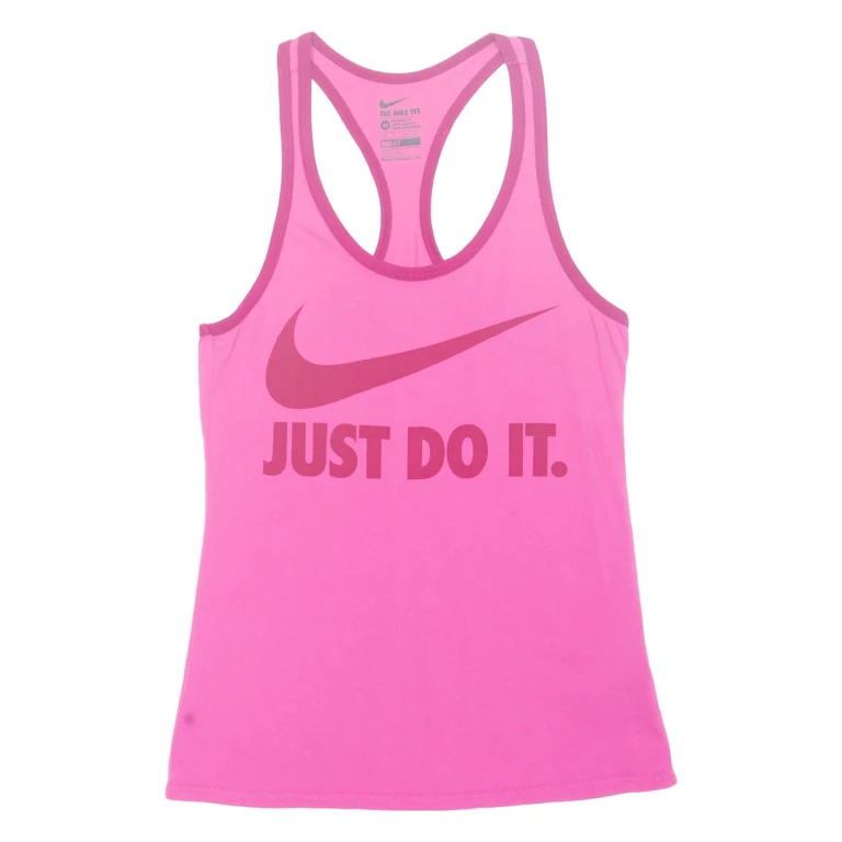NIKE Dri Fit Womens Vest Pink Sleeveless XS