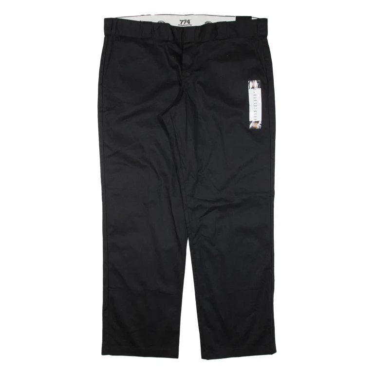 DICKIES 774 Workwear Womens Trousers Black Regular Straight W40 L31