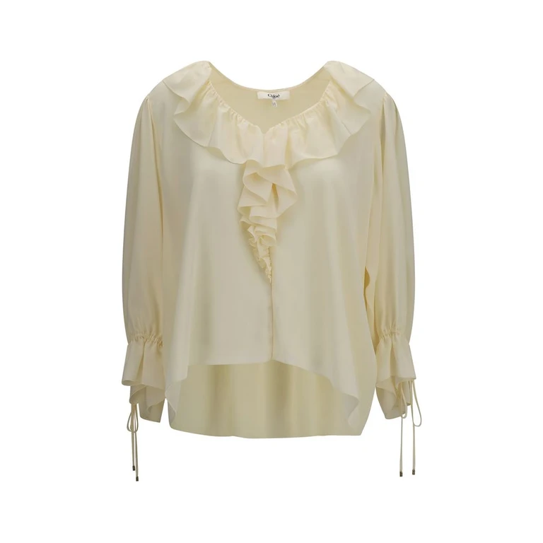 Chloé Beige Silk Blouse - Women