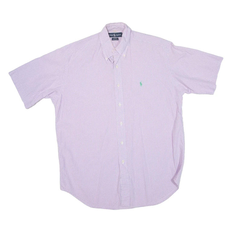 RALPH LAUREN Blake Mens Shirt Purple Check M