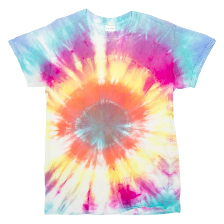 GILDAN Womens Tie Dye T-Shirt Red S