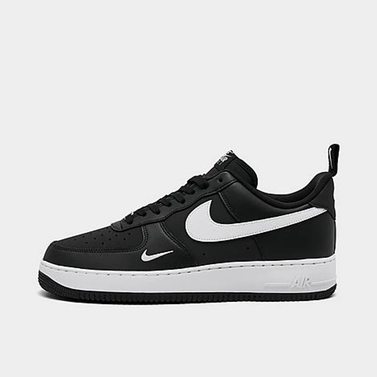 Nike Men's Air Force 1 '07 LV8 Casual Shoes in Black/White Size: 7.5