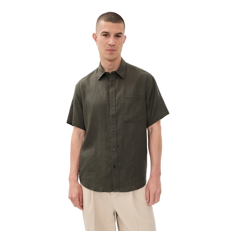 NN07 Deon Linen Shirt White L