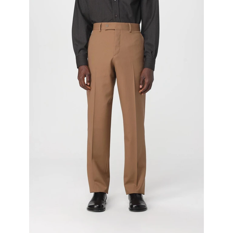 FENDI Pants Men color Brown (FB1089AU60F0QE1)