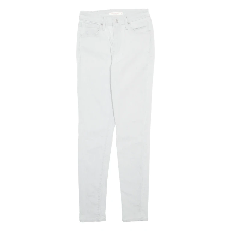 LEVI'S Womens Jeans Grey Regular Skinny W26 L28