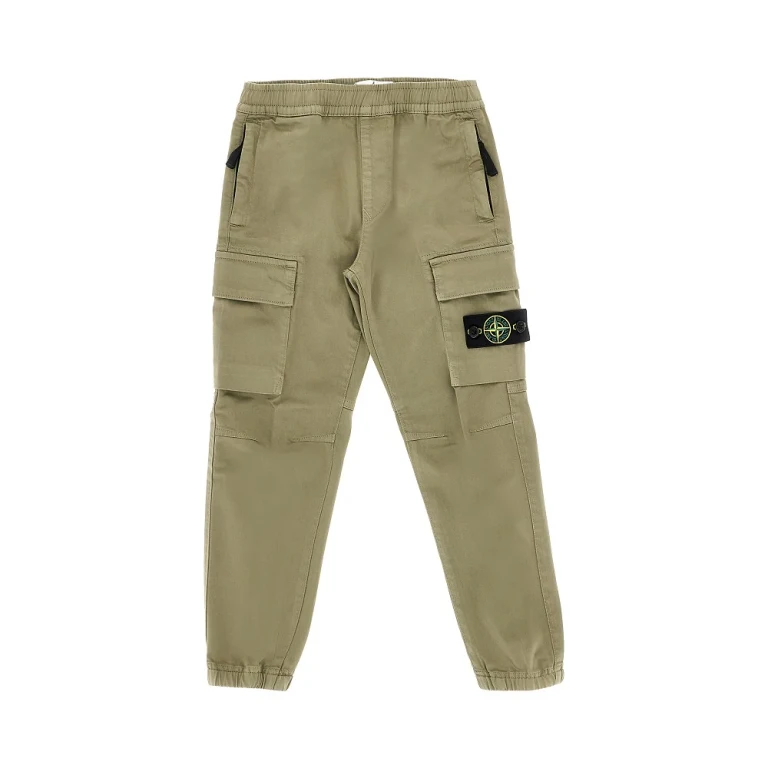 Stretch cotton cargo pants Kids 10Y
