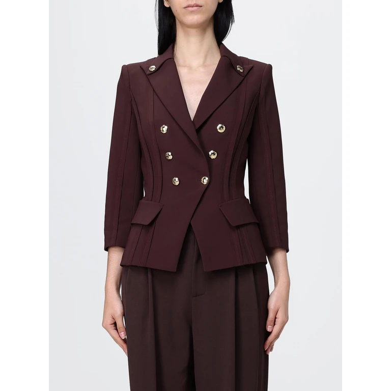 Blazer cruzado corto cacao