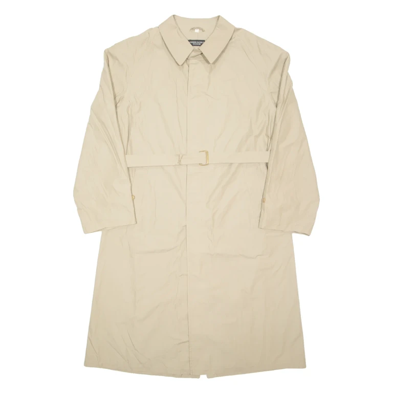 HERREN GLOBUS PICDOR Womens Trench Coat Beige 90s L