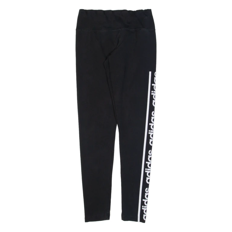 ADIDAS Womens Leggings Black Skinny S W24 L28