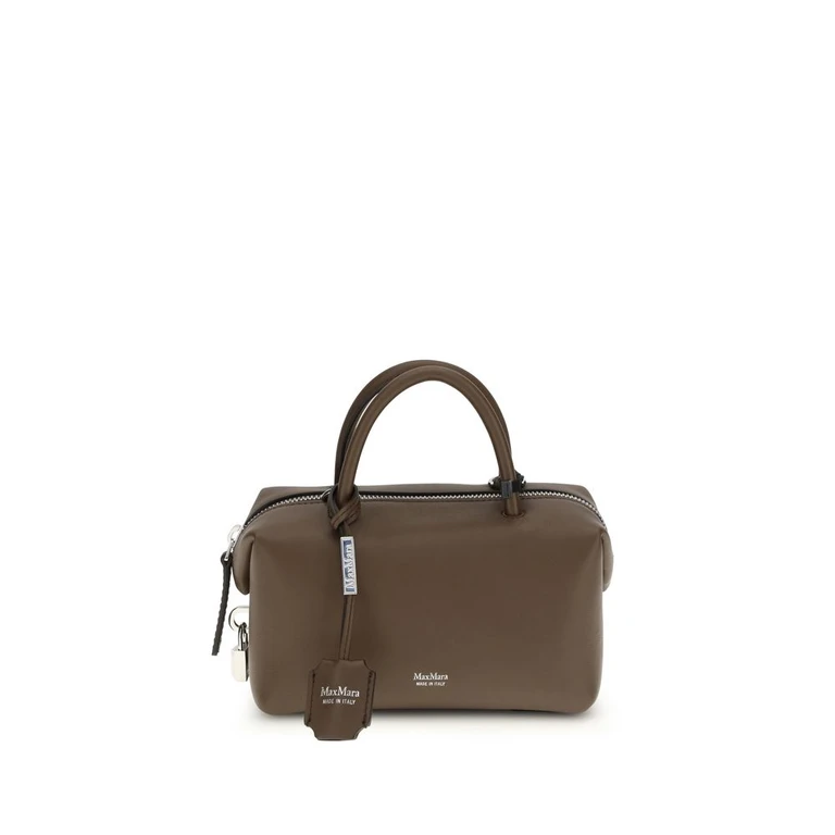Max Mara Brown Calf Leather Bos Taurus Handbag Bag - Women