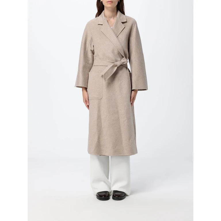 Ludmilla Long Cashmere Belted Robe Coat (2621016051600032)