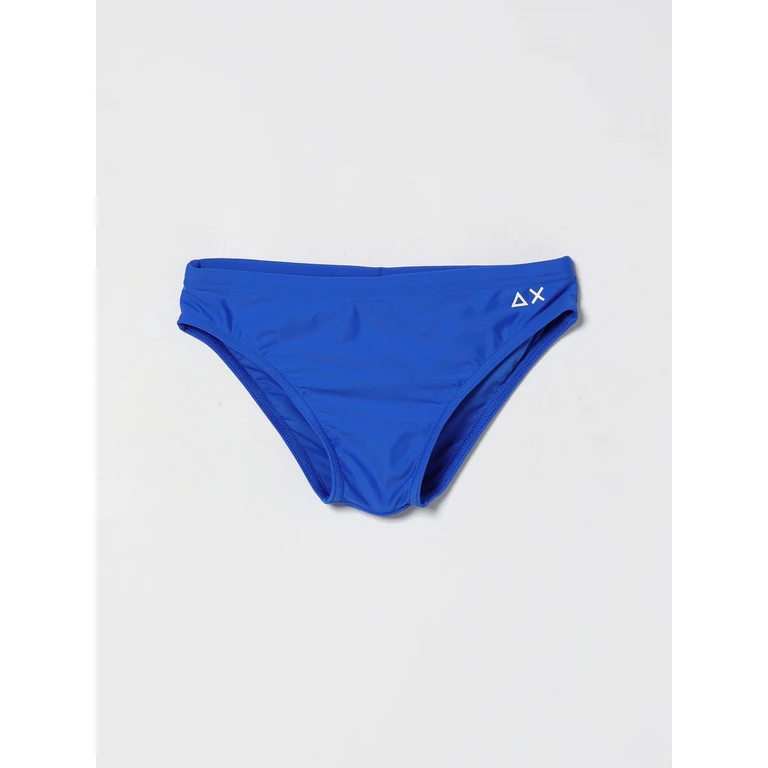 SUN68 Boy's Contrasting Logo Nylon Swim Briefs (H3533258)