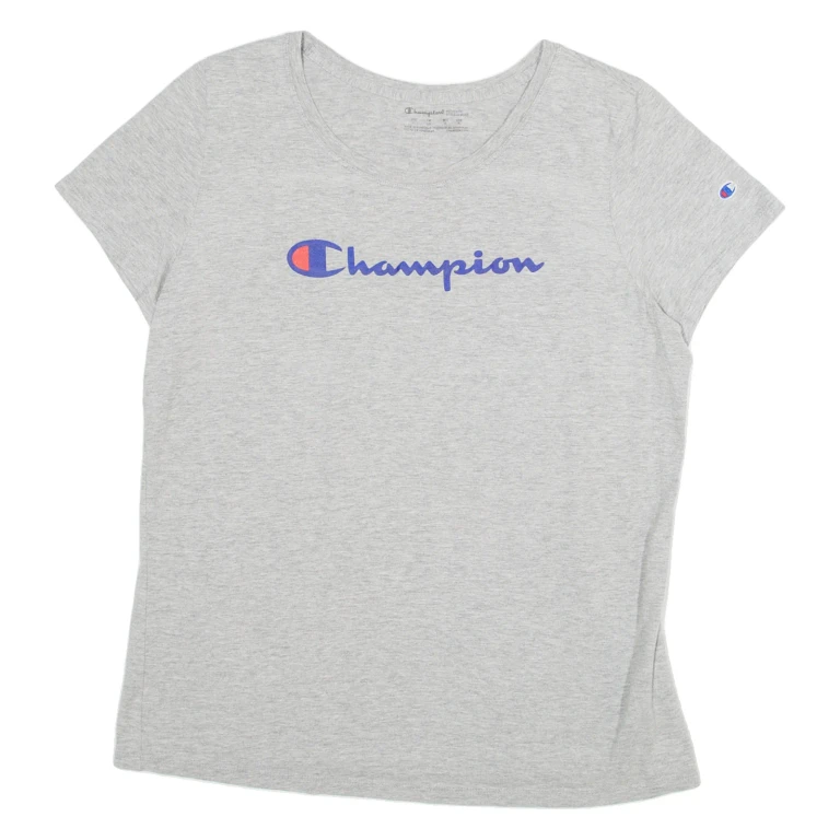 CHAMPION Mens T-Shirt Grey L